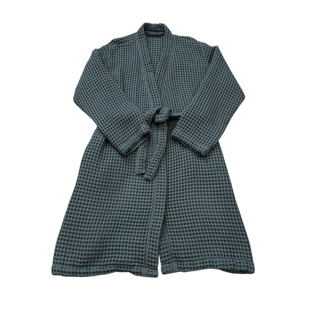 Brooklinen Dreamweave Waffle Robe in Botanical Green Size L/XL